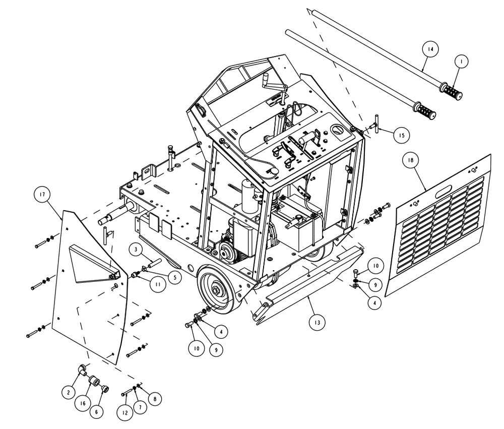 Section 12 Diagram and Parts List for MK-4020KB 167420-20 MK Diamond Concrete Saw
